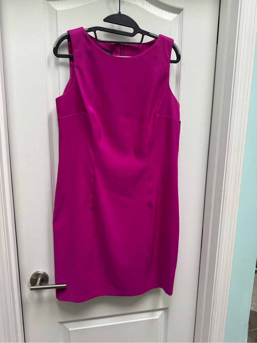 AB Studio Fuchsia Sleeveless Sheath Midi Dress NWT